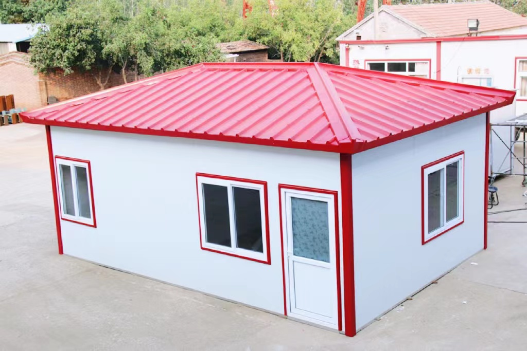 Temporary mobile steel plate house